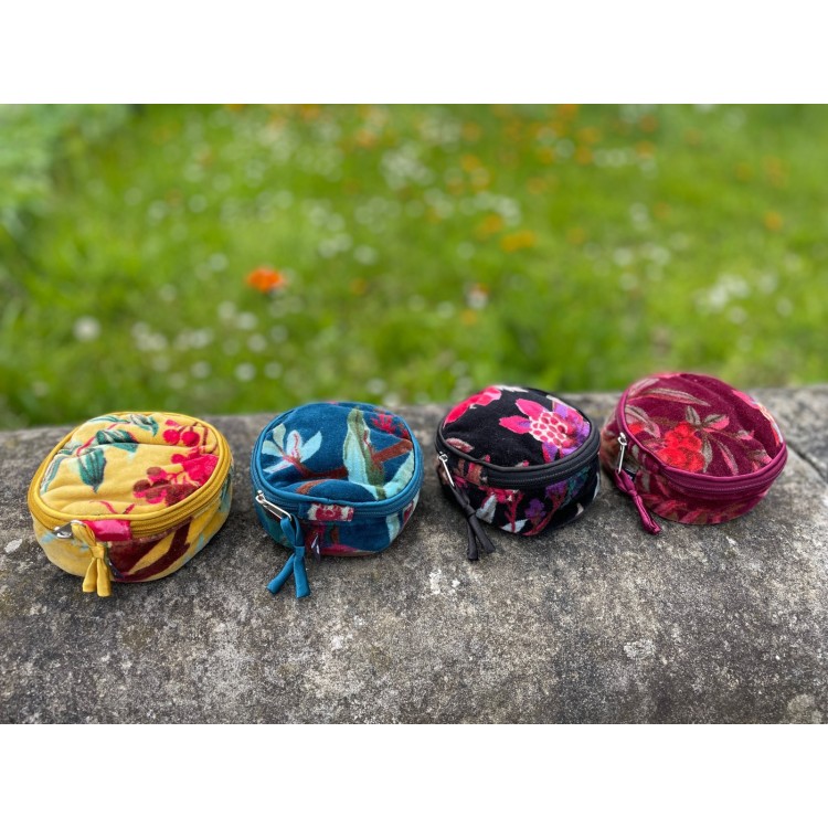 Earth Squared Botanical Velvet Jewellery Pouch