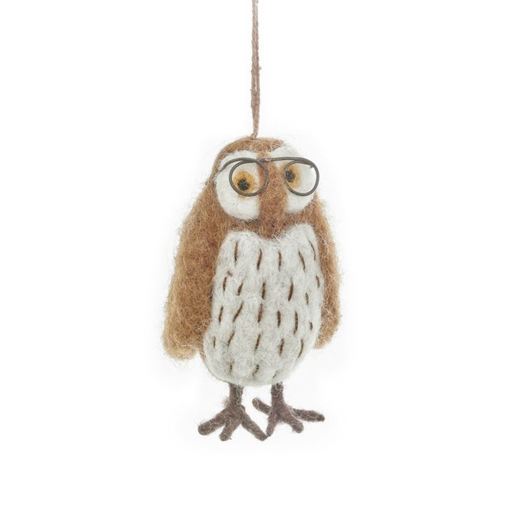 Felt So Good Wilson Wise Owl Handmade Felt Decoration