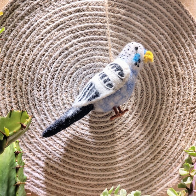 Handmade Felt Budgies