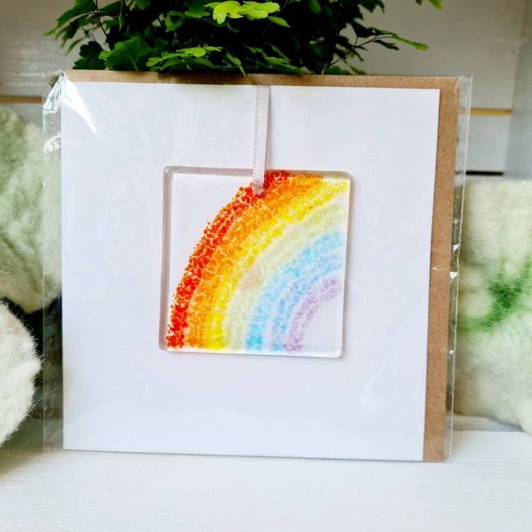 Marc Peters Detachable Glass Decoration Cards - Rainbow