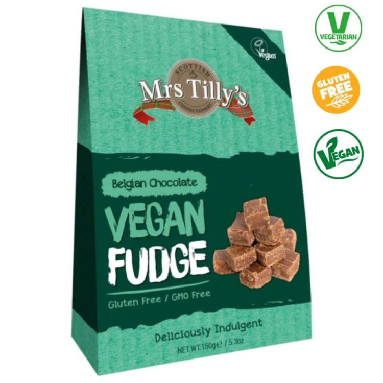 Mrs Tilly's Vegan Fudge - Belgian Chocolate