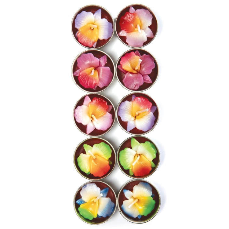 Pack of 10 Lotus Flower Tealights