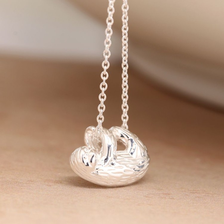 Pom Silver Sloth Necklace